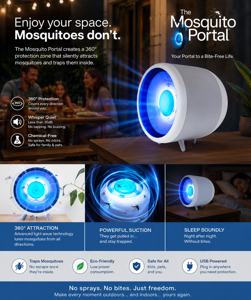 The Mosquito Portal™ | Silent UV Mosquito Trap