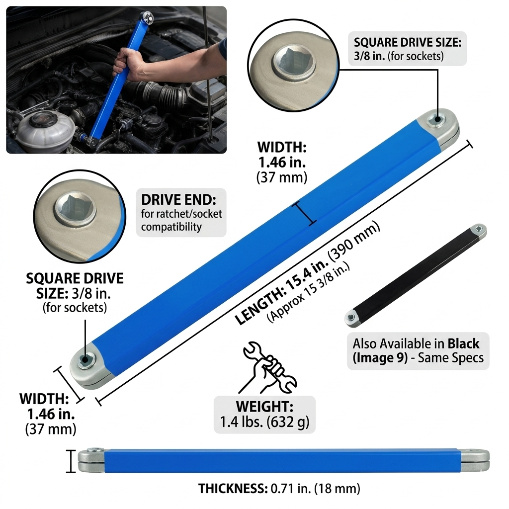 The Tite Reach™ — Offset Extension Ratchet Wrench