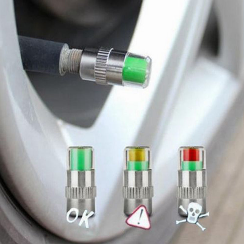 The Pressure Check™ — Tire Pressure Valve Caps (Set of 4)