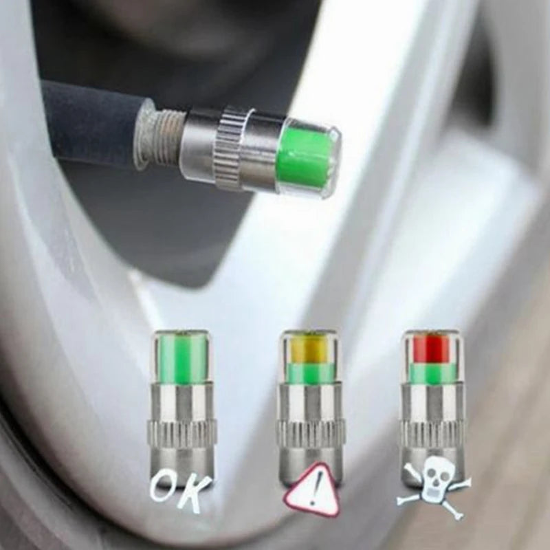 The Pressure Check™ — Tire Pressure Valve Caps (Set of 4)
