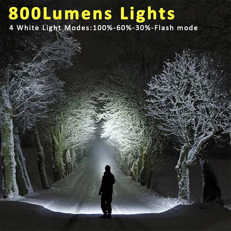 Rechargeable Super Bright Outdoor Small Portable Light – 800LM COB Keychain Lantern with Magnet Base & Bottle Opener